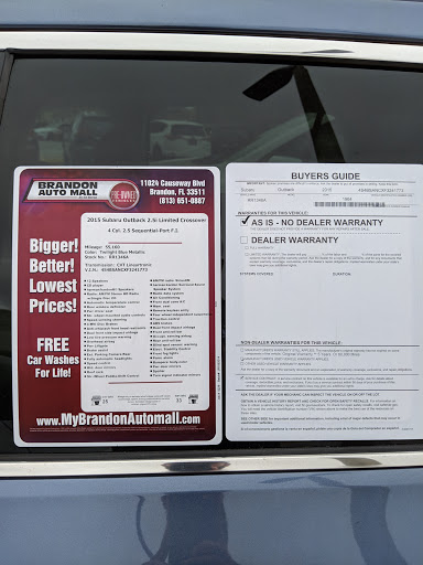 Car Dealer «Brandon Auto Mall Alfa Romeo Fiat», reviews and photos, 11024 Causeway Blvd, Brandon, FL 33511, USA