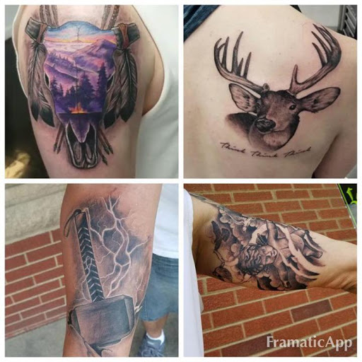 Explore couple name tattoo ideas, creative tattoo ideas in Frankfort, available at The Reef Tattoo