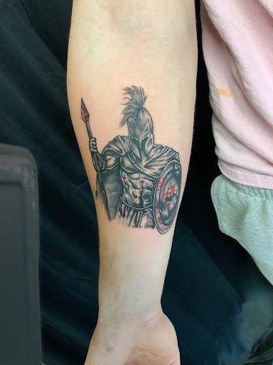 Explore forearm christian tattoo ideas, creative tattoo ideas in Wentzville, available at Ultimate Art Form Tattoo Studio