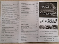 Menu du Pizzeria e Gastronomia Da Asporto “da Martino” à Pula