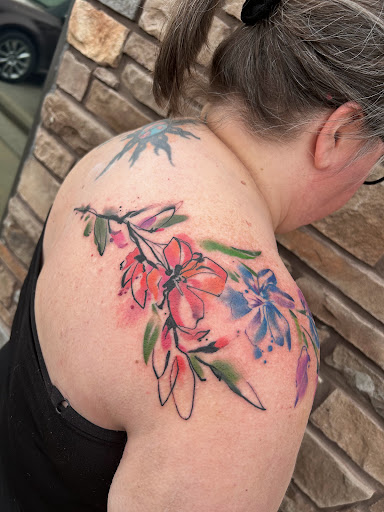 Explore ironman triathlon tattoo ideas, creative tattoo ideas in Sullivan, available at Double Time Tattoo