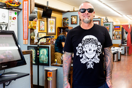 Explore crime scene tattoo ideas, creative tattoo ideas in San Diego, available at Funhouse Tattoo