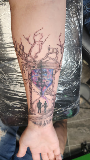 Explore treble clef tattoo ideas, creative tattoo ideas in Harrah, available at Gypsy Blood Body Art Studio