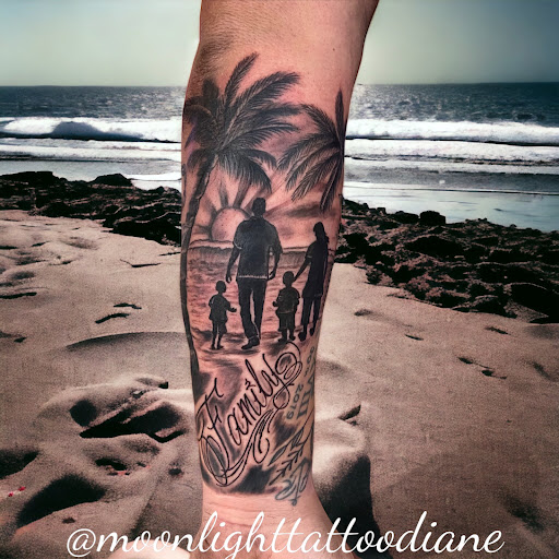 Explore godmother tattoo ideas, creative tattoo ideas in Ocean View, available at Moonlight Tattoo