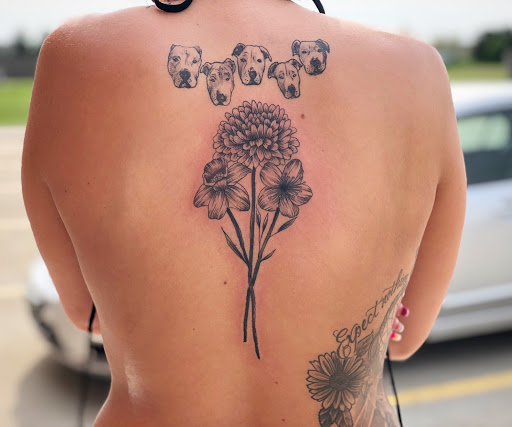 Explore donkey tattoo ideas, creative tattoo ideas in Batavia, available at The Pretty Pin-Up Tattoo Parlor