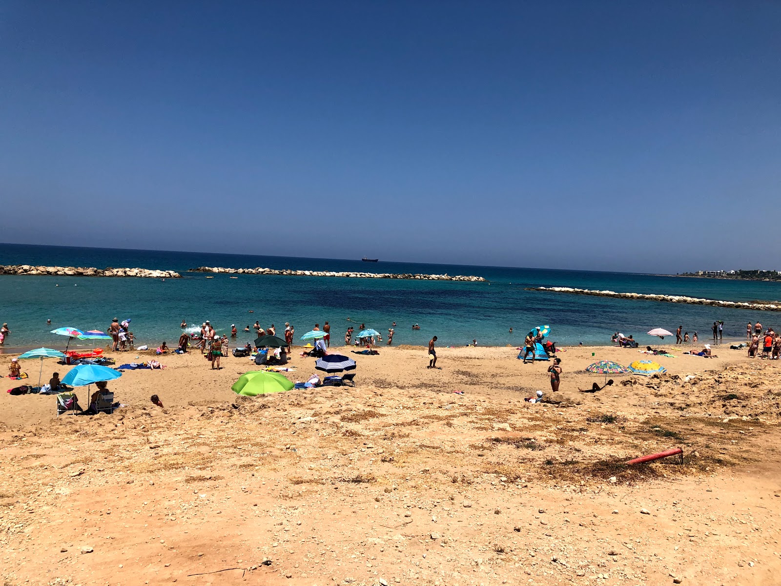 Foto van Venus beach en de nederzetting