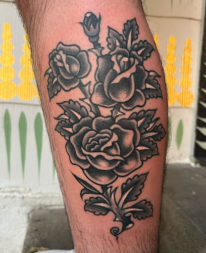 Explore colorful sleeve tattoo ideas, creative tattoo ideas in Georgetown, available at Iron Rite Tattoo South