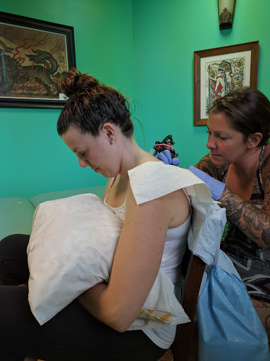 Explore mimi tattoo ideas, creative tattoo ideas in Albany, available at Dead Presidents Lounge