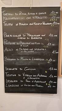 Menu / carte de PortaPradella à Mantua