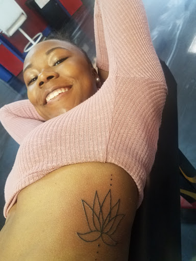 Explore back leg tattoo ideas, creative tattoo ideas in Yorktown, available at Army Navy Tattoo