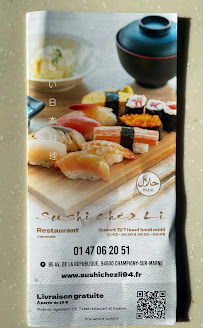 Sushi Chez Li à Champigny-sur-Marne carte