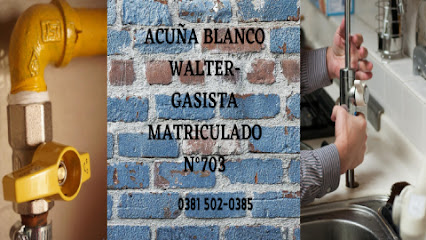 ACUÑA BLANCO WALTER- GASISTA MATRICULADO N°703