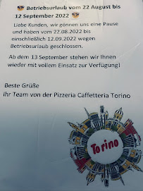 Pizzeria Caffeteria Torino à Freiburg im Breisgau carte