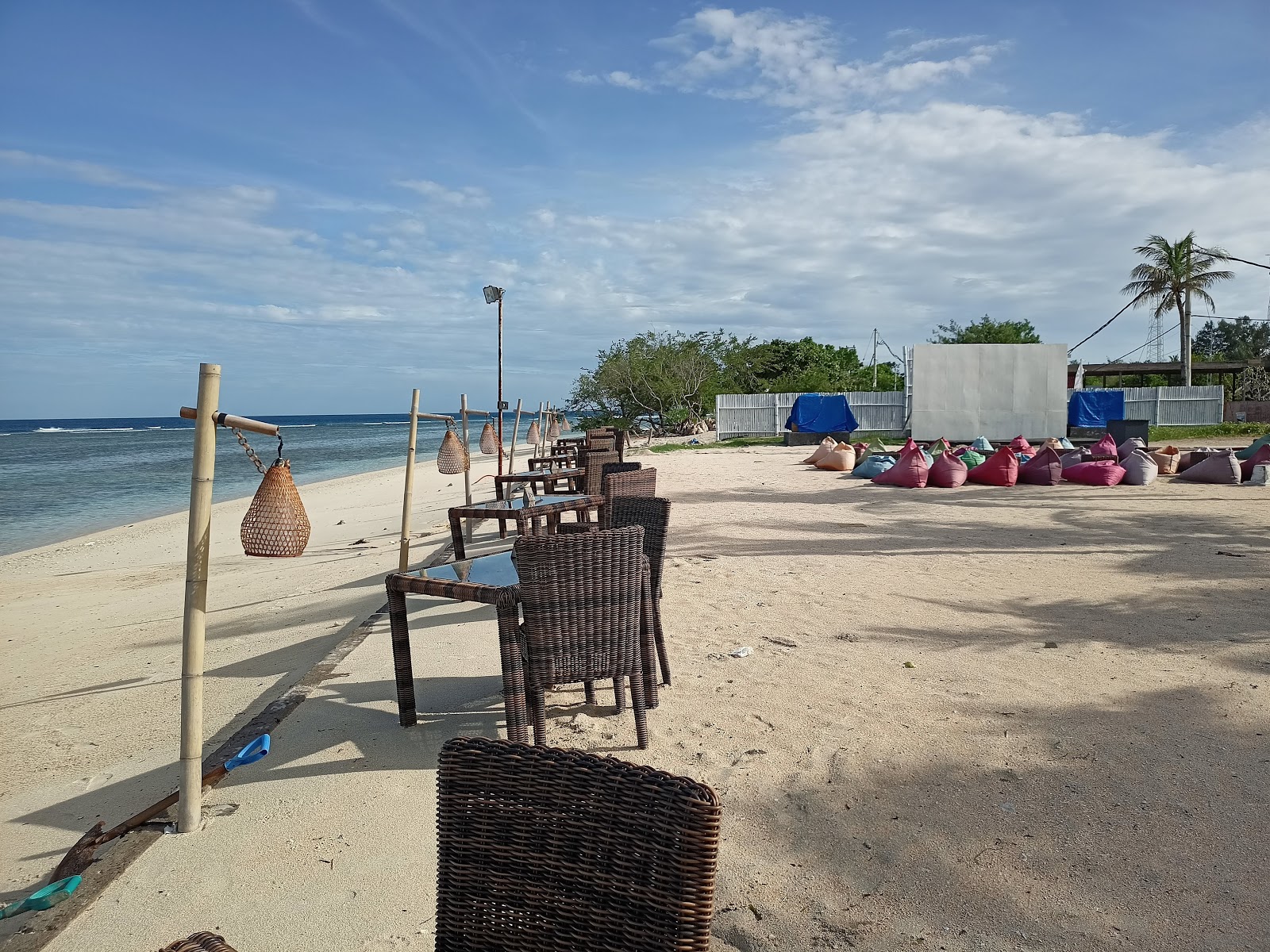 Zdjęcie Gili Trawangan Monkey Beach z przestronna plaża