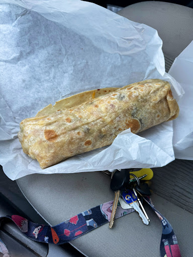 Crazy breakfast burrito