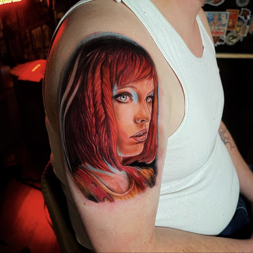 Explore scorpio constellation tattoo ideas, creative tattoo ideas in Johnson City, available at Gold Cross Tattoo Co.