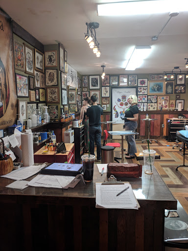Explore phantom of the opera tattoo ideas, creative tattoo ideas in Glenside, available at Iron Will Tattoo Club