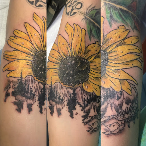 Explore cover up tattoo ideas for women, creative tattoo ideas in Aurora, available at Ronin Tattoo Studio INC