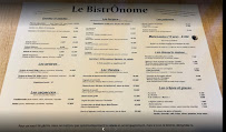 Menu / carte de Le Bistronome à Talange
