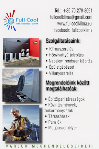 Hozzászólások és értékelések az Full Cool - Klímaszerelés, Hőszivattyú, Légtechnika Sárvár, Szombathely, Celldömölk, Körmend, Szentgotthárd, Ajka-ról