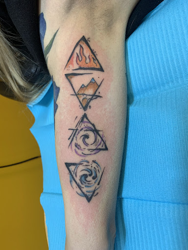 Explore dark side of the moon tattoo ideas, creative tattoo ideas in Brunswick, available at Blue Fin Tattoos