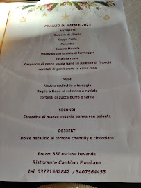 Menu du Ristorante Cantoon Fumaana à Persico Dosimo