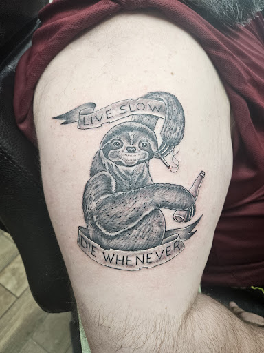 Explore car guy tattoos ideas, creative tattoo ideas in Carpentersville, available at Vanity Tattoo