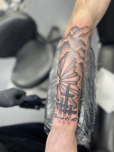 Explore name tattoo ideas forearm, creative tattoo ideas in Meridian, available at Creative Pain Tattoo Studio