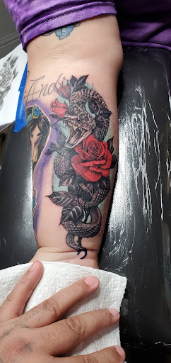 Explore mother son tattoo ideas, creative tattoo ideas in Fresno, available at Happy Client Tattoo