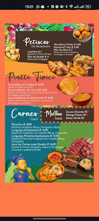 Menu du Caipirinha Pub Brasil à Chieri