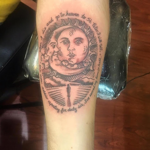 Explore arm and chest tattoo ideas, creative tattoo ideas in Tucson, available at The Painted Lady Tattoo