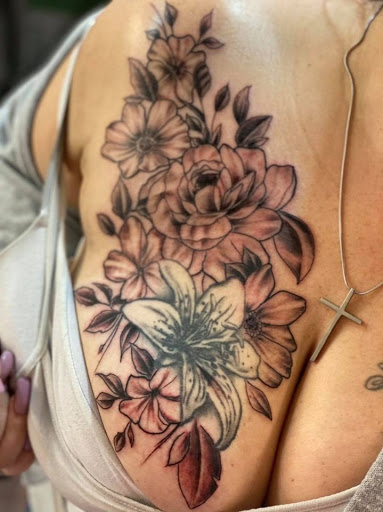 Explore female cover up tattoo ideas, creative tattoo ideas in Tacoma, available at Garfield Street Tattoo Co