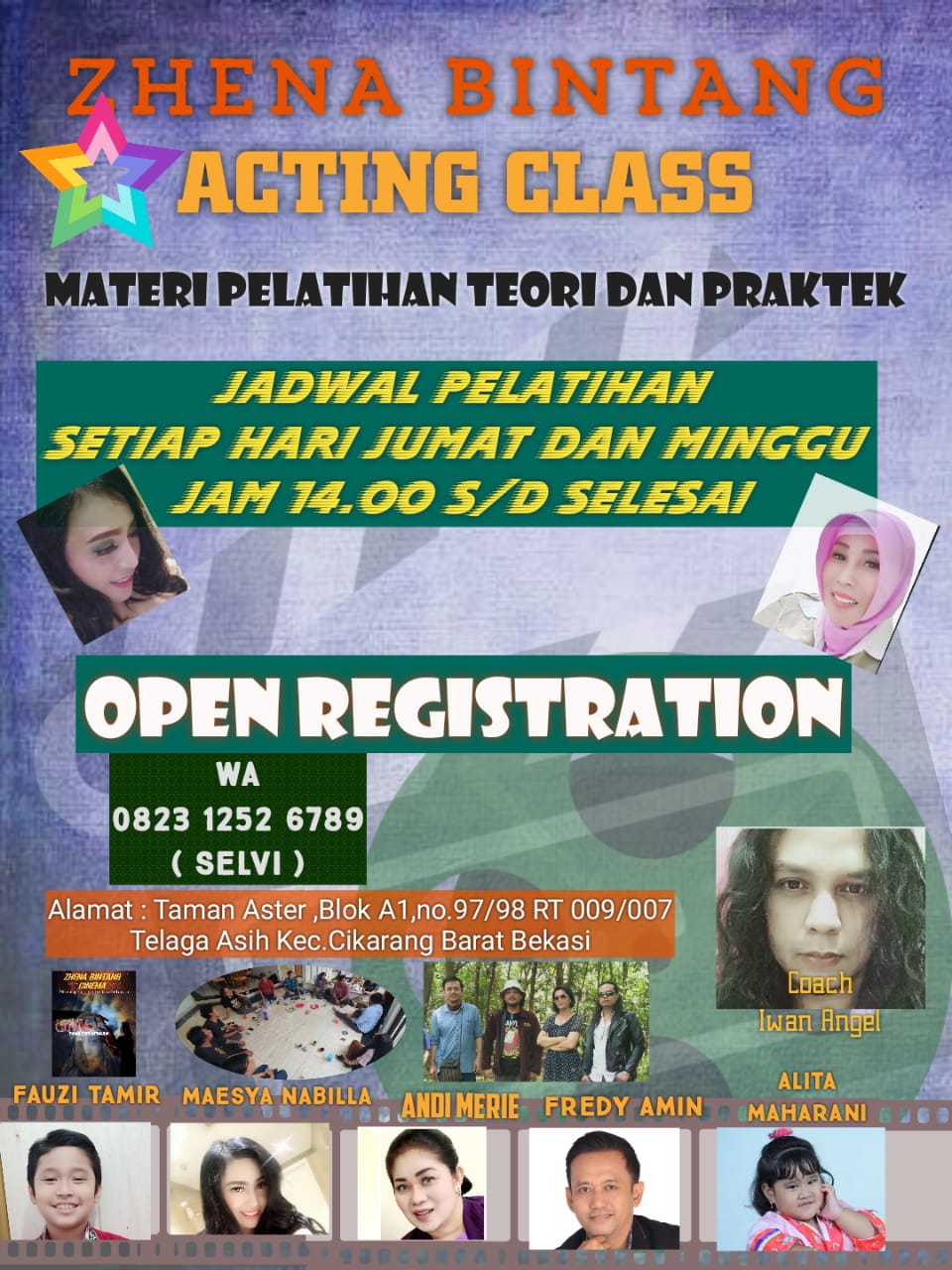 Zhena Bintang Kelas Akting