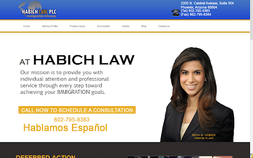Habich Law, PLC, 2200 N Central Ave #104, Phoenix, AZ 85004, Immigration Attorney