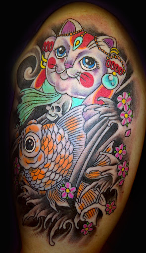 Explore rose cover up tattoo ideas, creative tattoo ideas in Mesa, available at Club Tattoo