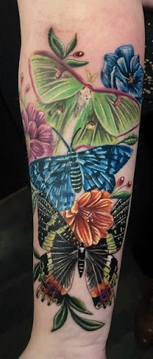 Explore above the knee tattoo ideas, creative tattoo ideas in Worcester, available at Studio 31 Tattoo Social Club