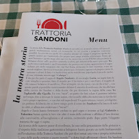 Trattoria Sandoni à San Lazzaro di Savena menu