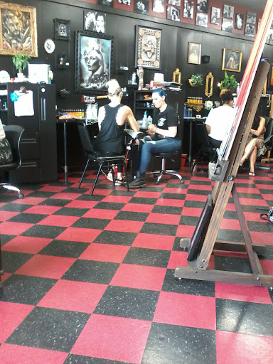 Explore thigh tattoo ideas for women, creative tattoo ideas in Dayton, available at 33 Lions Tattoo
