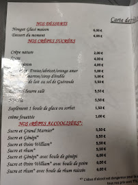 La Chaumière à Seyne menu