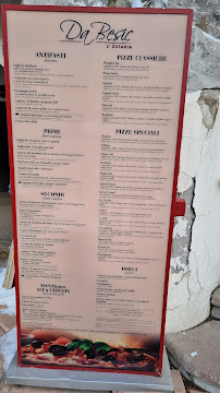 Menu / carte de L'Ostaria da Besic à Canazei