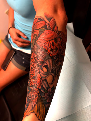 Explore egyptian hand tattoo ideas, creative tattoo ideas in Seymour, available at American Gypsy Tattoo Corp.