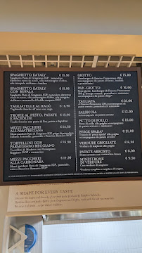 Restaurant Eataly à Fiumicino (la carte)