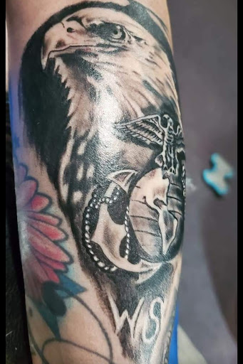 Explore tattoo ideas male back, creative tattoo ideas in West Bend, available at Frenchys Tattoos & Co LLC