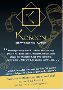 Koboon (Reims) à Reims menu