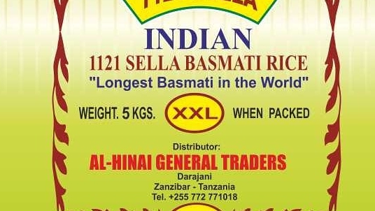 AL-HINAI GENERAL TRADERS(Gautam basmat Rice)