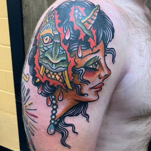 Explore raccoon tattoo ideas, creative tattoo ideas in Vista, available at American Tattoo Vista