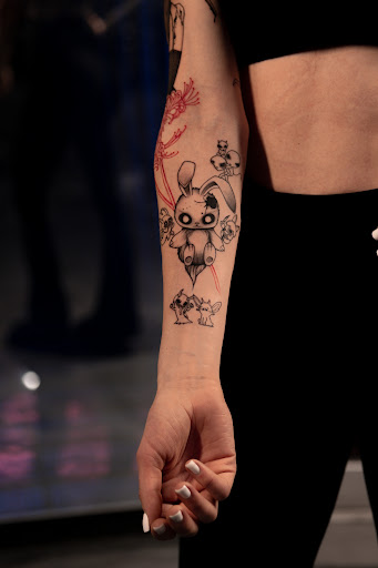 Explore matching tattoo ideas for husband and wife, creative tattoo ideas in Seattle, available at Hannya Seattle Tattoo