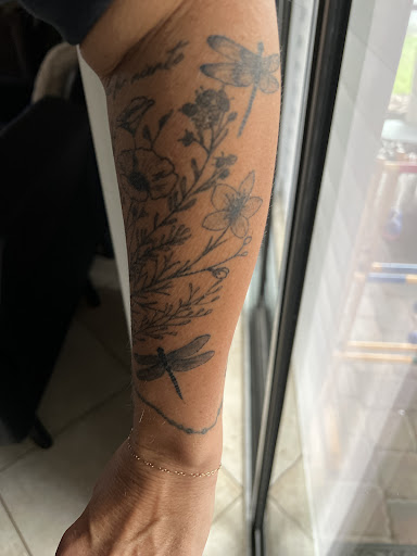 Explore chest to shoulder tattoo ideas, creative tattoo ideas in Davenport, available at Fine Ink Studios Tattoos