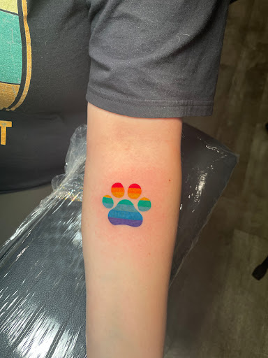 Explore mens sleeve tattoo filler ideas, creative tattoo ideas in Atlanta, available at Iron Palm Tattoos & Body Piercing Atlanta