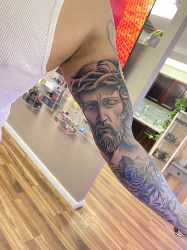 Explore genshin tattoo ideas, creative tattoo ideas in Albuquerque, available at Albuquerque Ink tattoo College Plaza